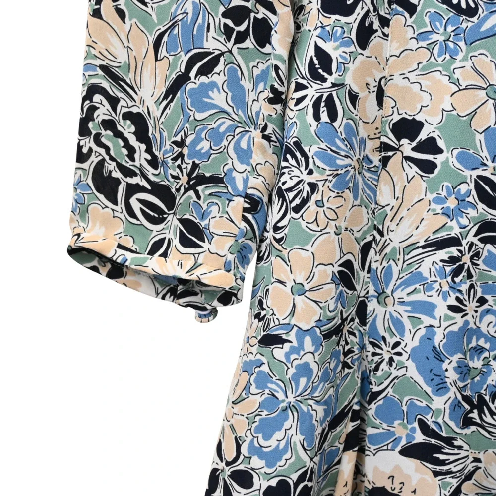 Veronica Beard Riggins Floral Print Dress Size 2 - Picture 8 of 13